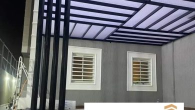 مظلات خشبية من شركة حاتم للمقاولات